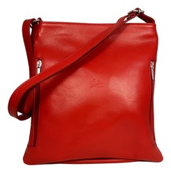 SAC A MAIN BANDOULIERE CUIR VACHETTE CALVI ROUGE